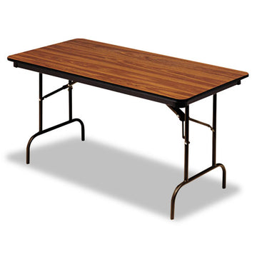 Iceberg Officeworks Commercial Wood-laminate Folding Table, Rectangular Top, 72 X 30 X 29, Gray-charcoal freeshipping - TVN Wholesale